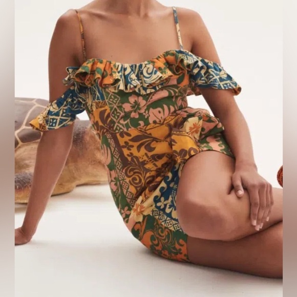 Alemais Archie Flounce Mini Dress Muti Size 2 - Picture 5 of 13